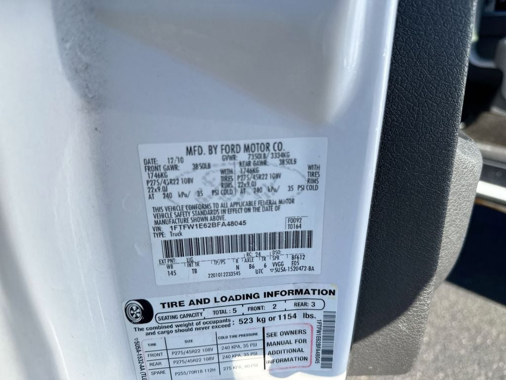 2011 Ford F-150 Lariat Limited