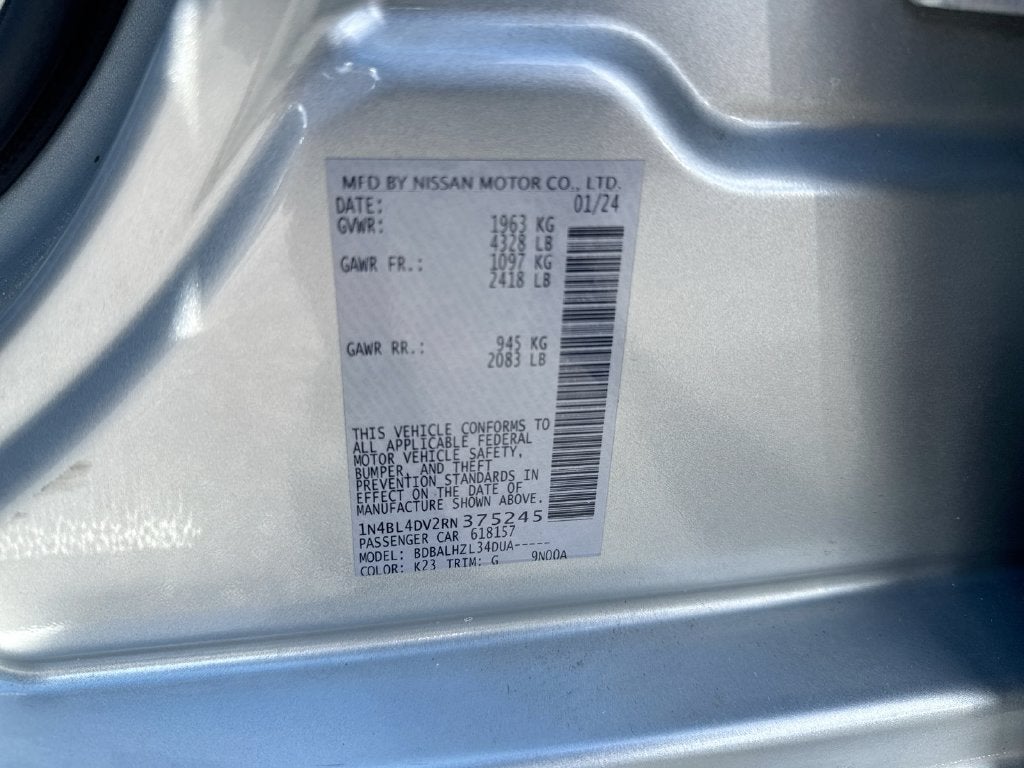 2024 Nissan Altima 2.5 SV