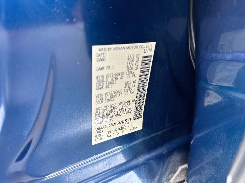 2020 Nissan Titan Platinum Reserve