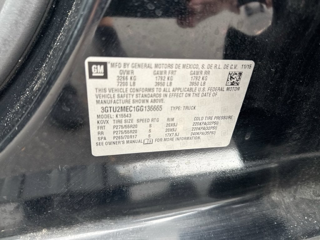 2016 GMC Sierra 1500 SLE