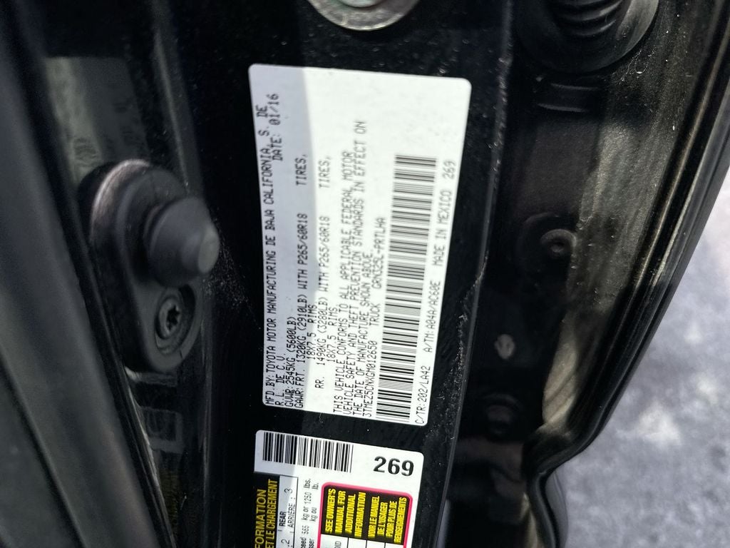 2016 Toyota Tacoma Limited