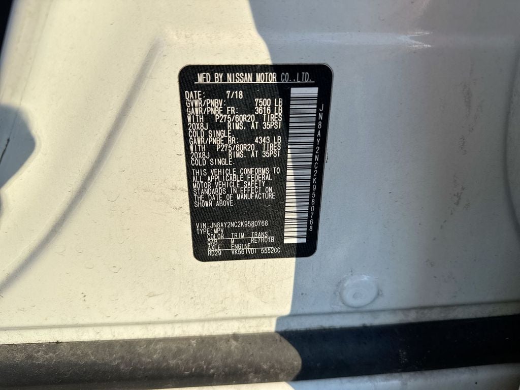 2019 Nissan Armada SL