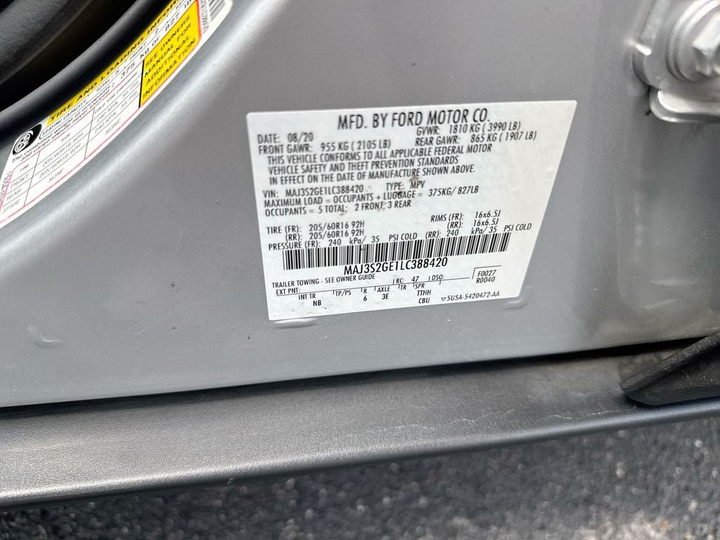 2020 Ford EcoSport SE