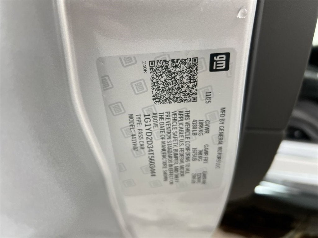 2026 Chevrolet Corvette Z06 1LZ