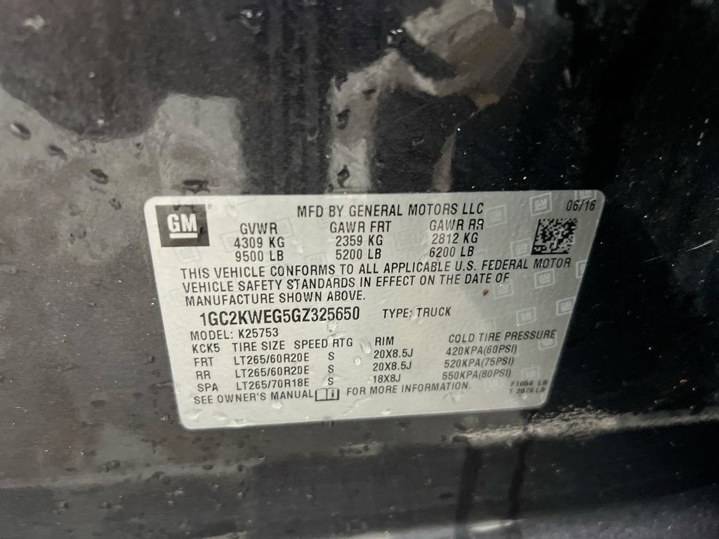 2016 Chevrolet Silverado 2500 HD LTZ