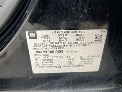 2017 Chevrolet Silverado 1500 LT