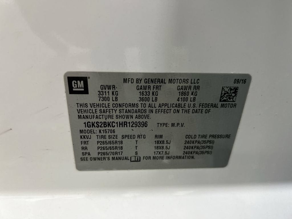 2017 GMC Yukon SLT
