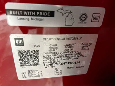 2026 Chevrolet Traverse LT