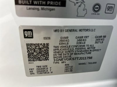 2026 Chevrolet Traverse LT