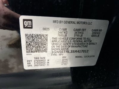 2025 Chevrolet Tahoe High Country