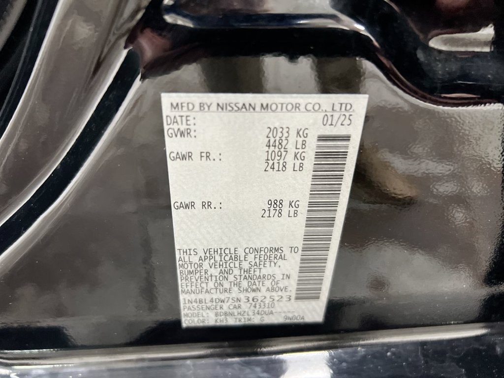 2025 Nissan Altima SV