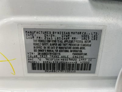 2024 Nissan Sentra SV