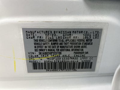 2023 Nissan Sentra SV