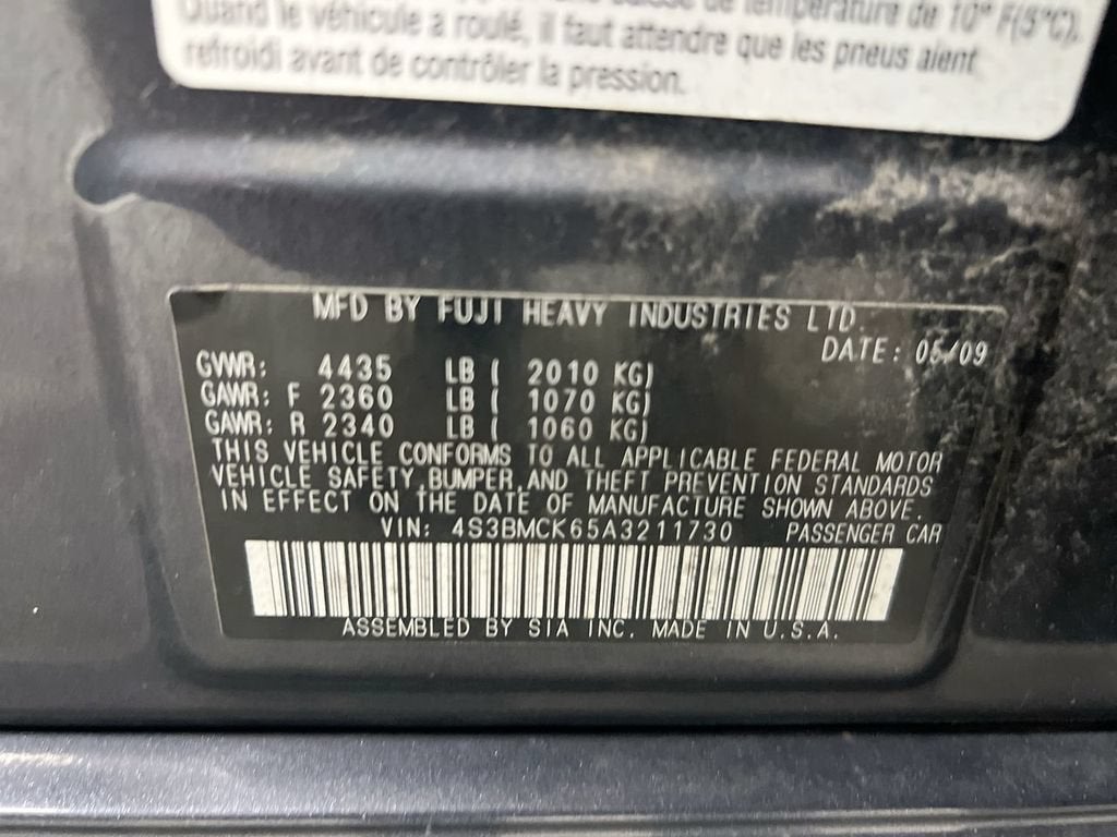 2010 Subaru Legacy Limited Moon