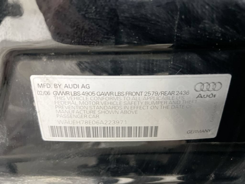 2006 Audi A4 3.2L