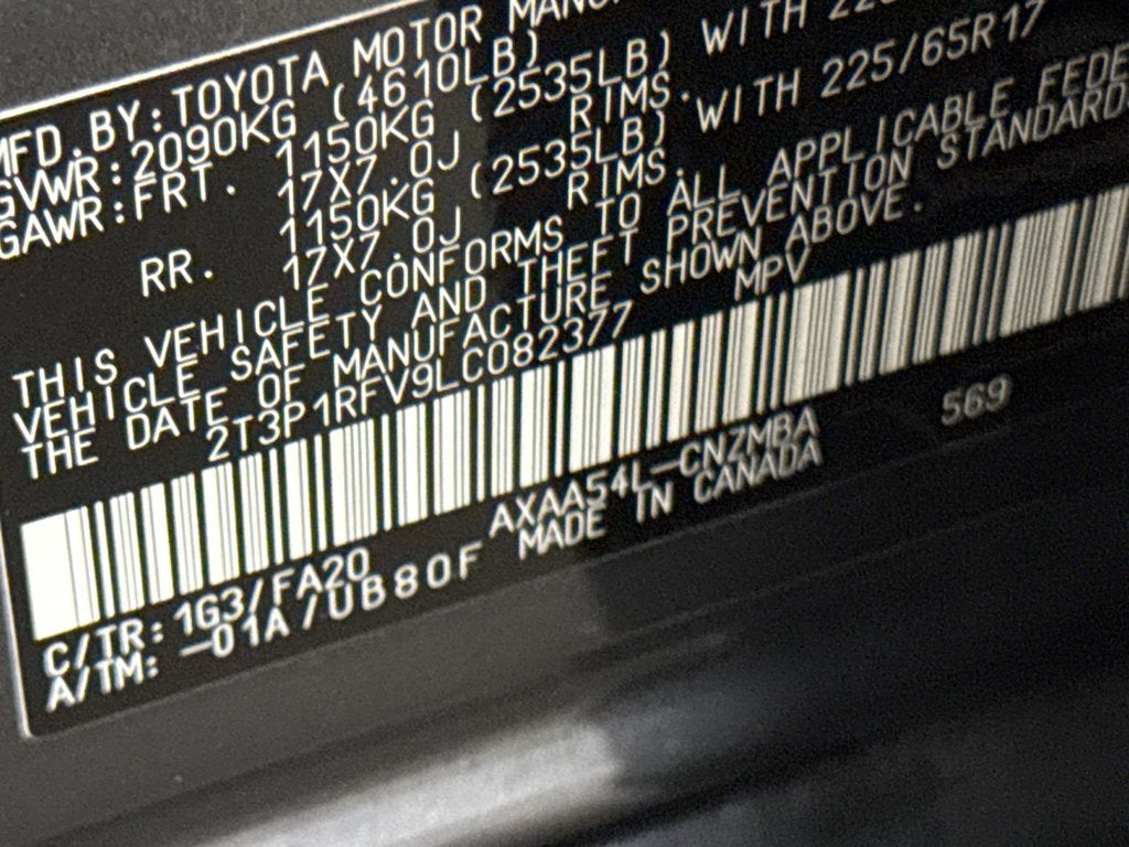 2020 Toyota RAV4 XLE