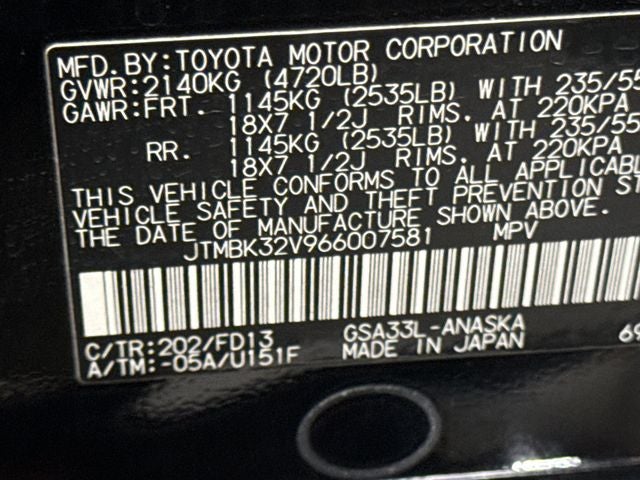 2006 Toyota RAV4 Sport