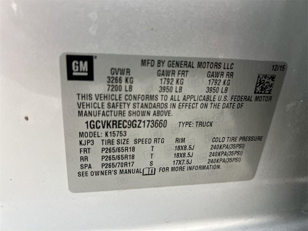 2016 Chevrolet Silverado 1500 LT