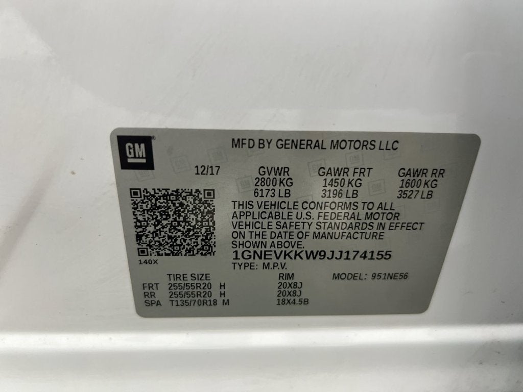 2018 Chevrolet Traverse High Country