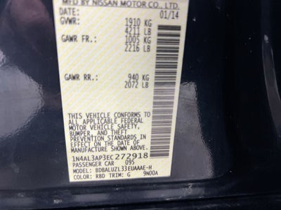 2014 Nissan Altima 2.5 SV