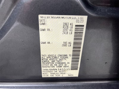 2023 Nissan Altima 2.5 SV