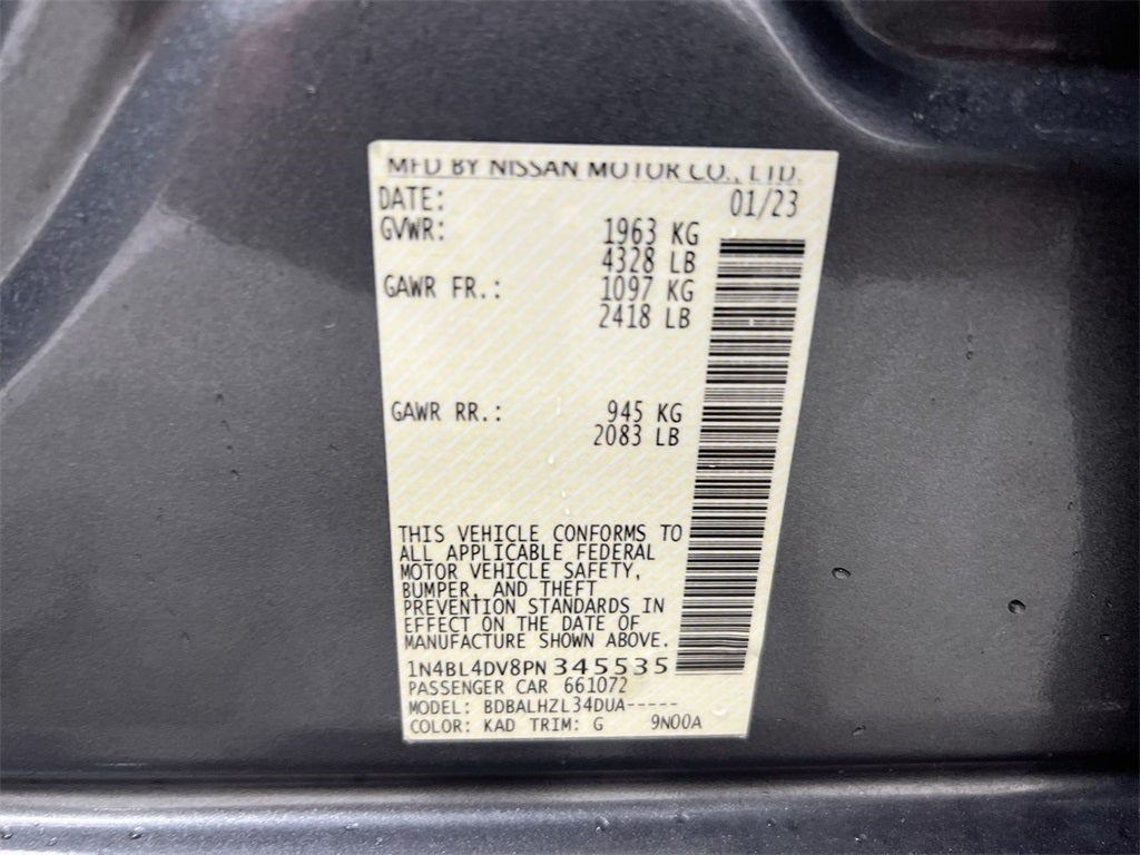 2023 Nissan Altima 2.5 SV