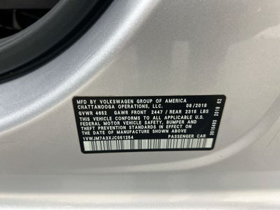 2018 Volkswagen Passat 3.6L V6 GT