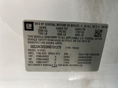 2017 Chevrolet Silverado 1500 LTZ