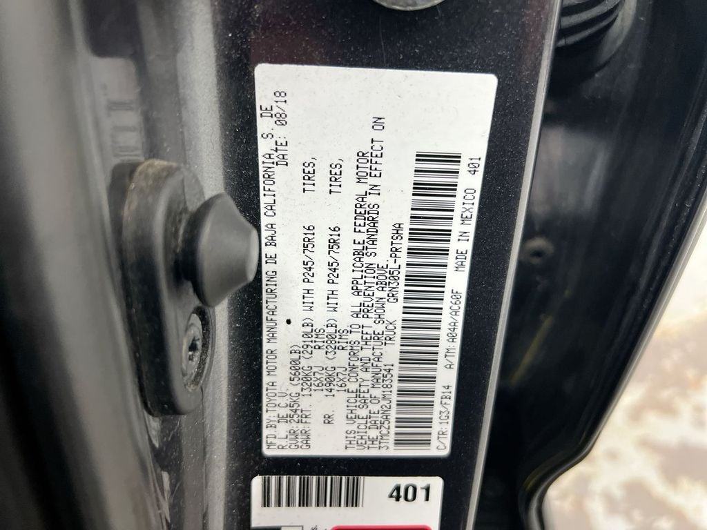 2018 Toyota Tacoma SR