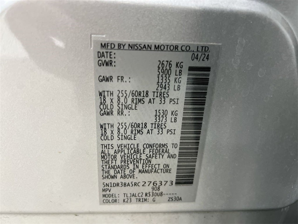 2024 Nissan Pathfinder SV