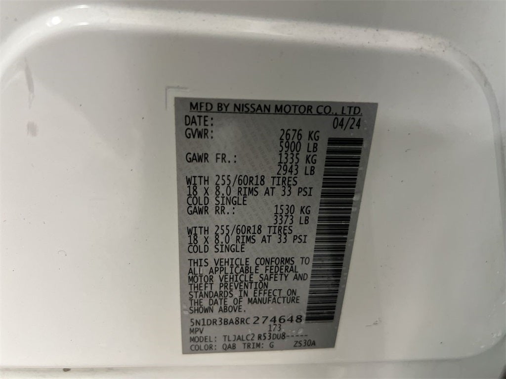 2024 Nissan Pathfinder SV