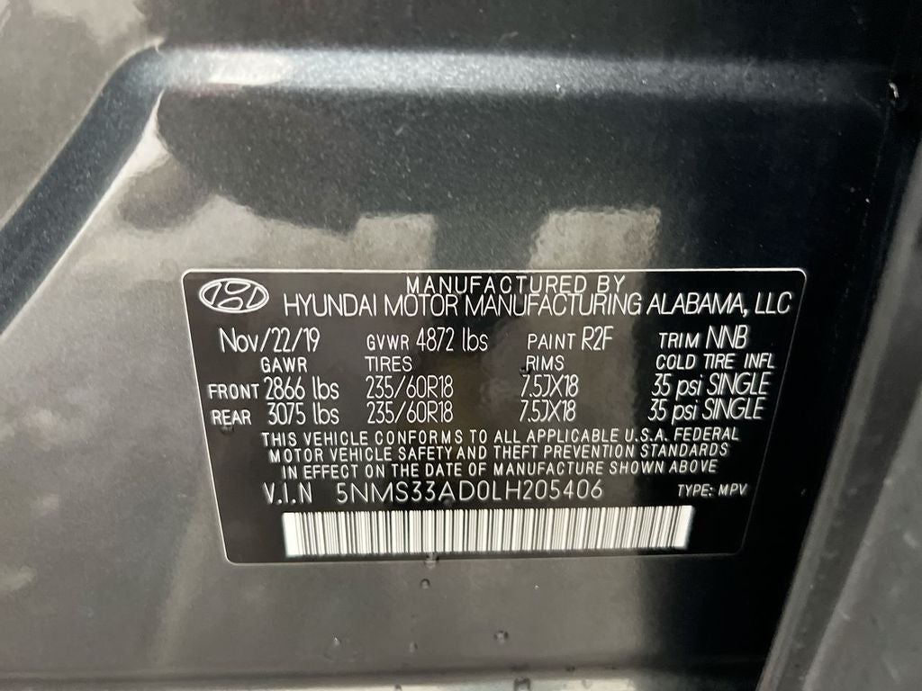 2020 Hyundai Santa Fe SEL