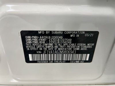 2021 Subaru WRX Base