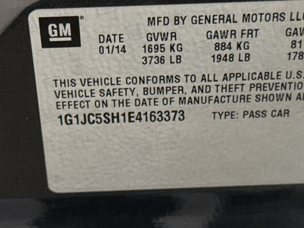 2014 Chevrolet Sonic LT