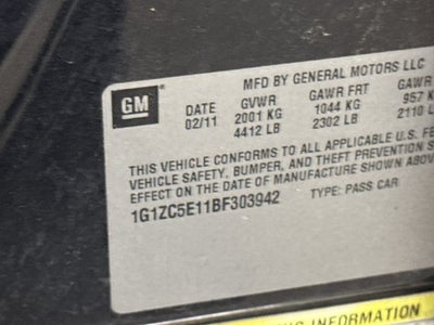2011 Chevrolet Malibu LT w/1LT
