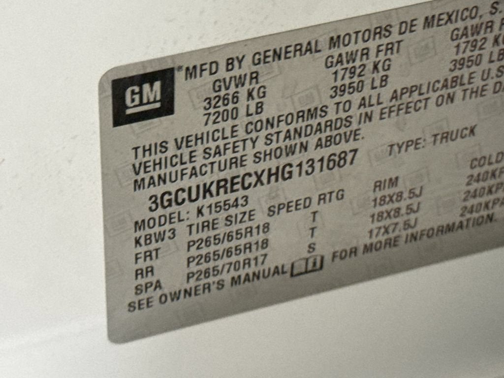 2017 Chevrolet Silverado 1500 LT