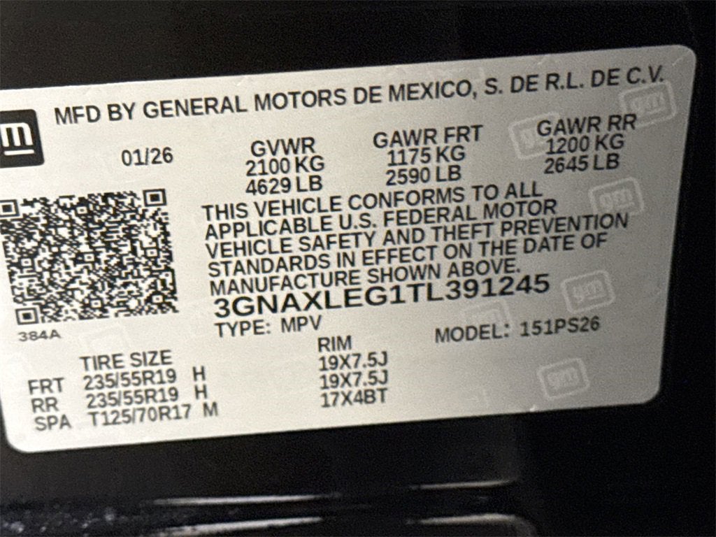 2026 Chevrolet Equinox RS