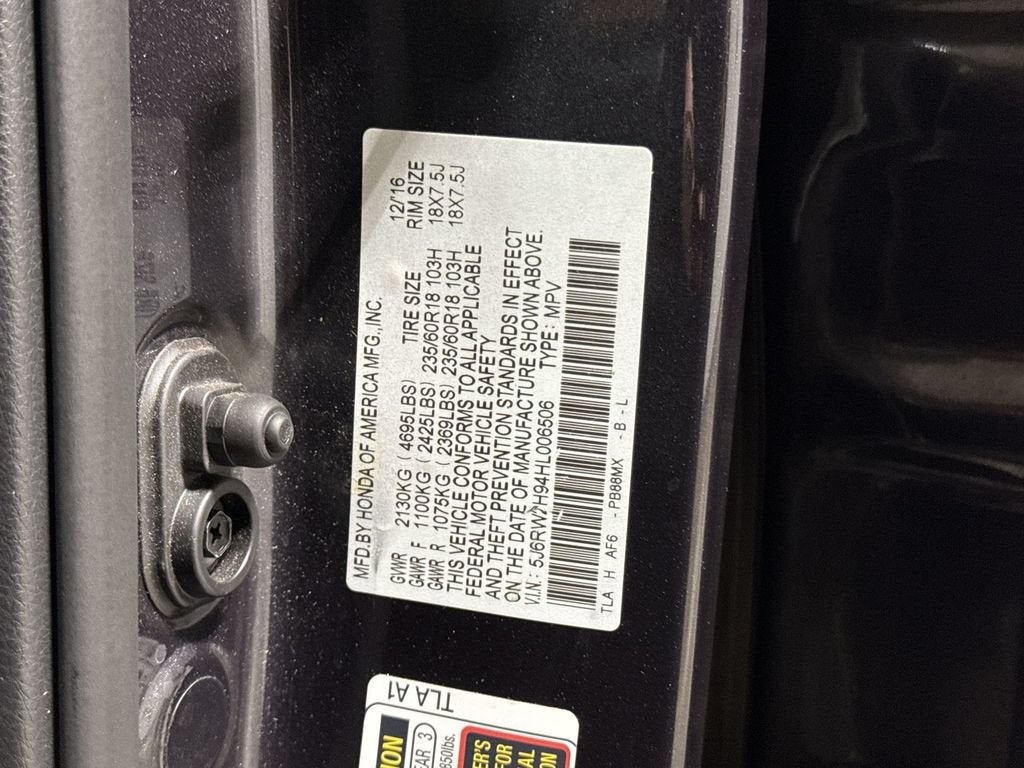 2017 Honda CR-V Touring