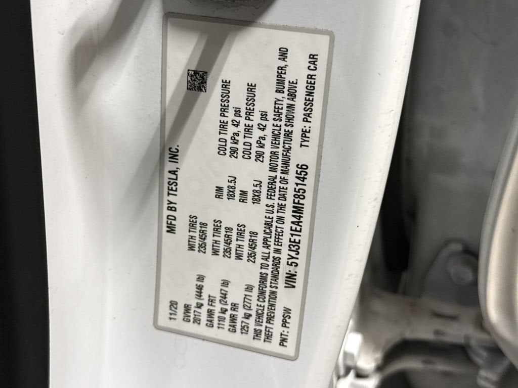 2021 Tesla Model 3 Standard Range Plus