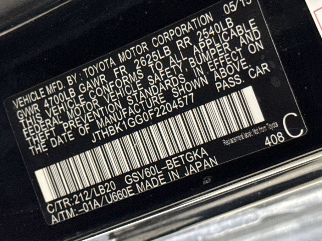 2015 Lexus ES 350 