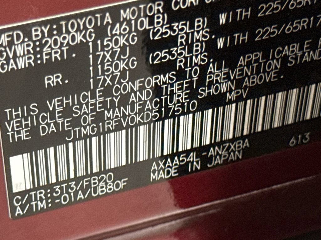 2019 Toyota RAV4 LE