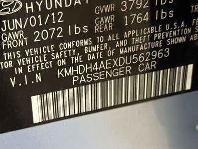 2013 Hyundai Elantra GLS