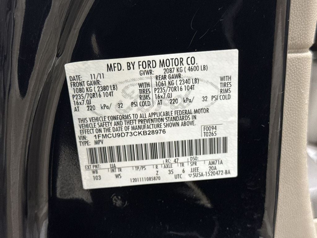 2012 Ford Escape XLT