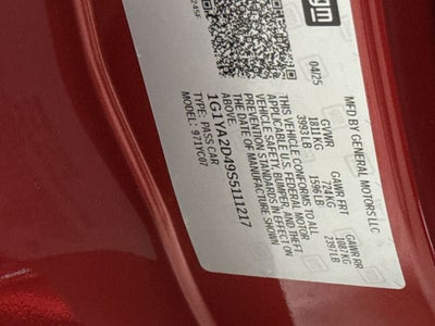 2025 Chevrolet Corvette Stingray