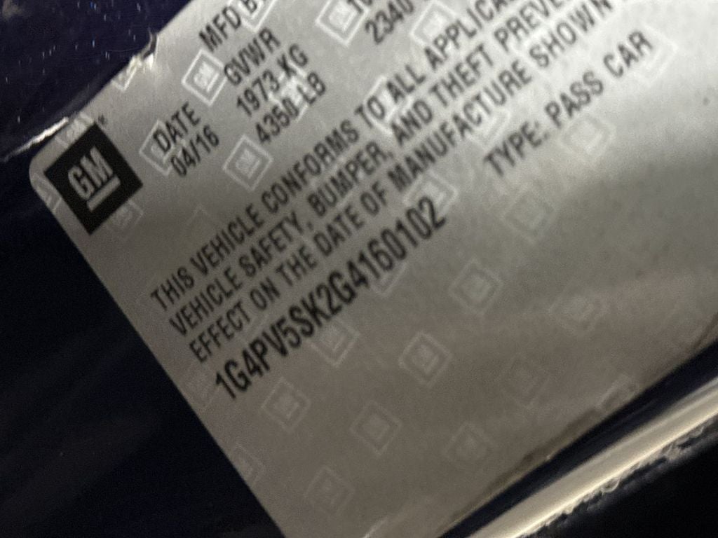 2016 Buick Verano 1SV