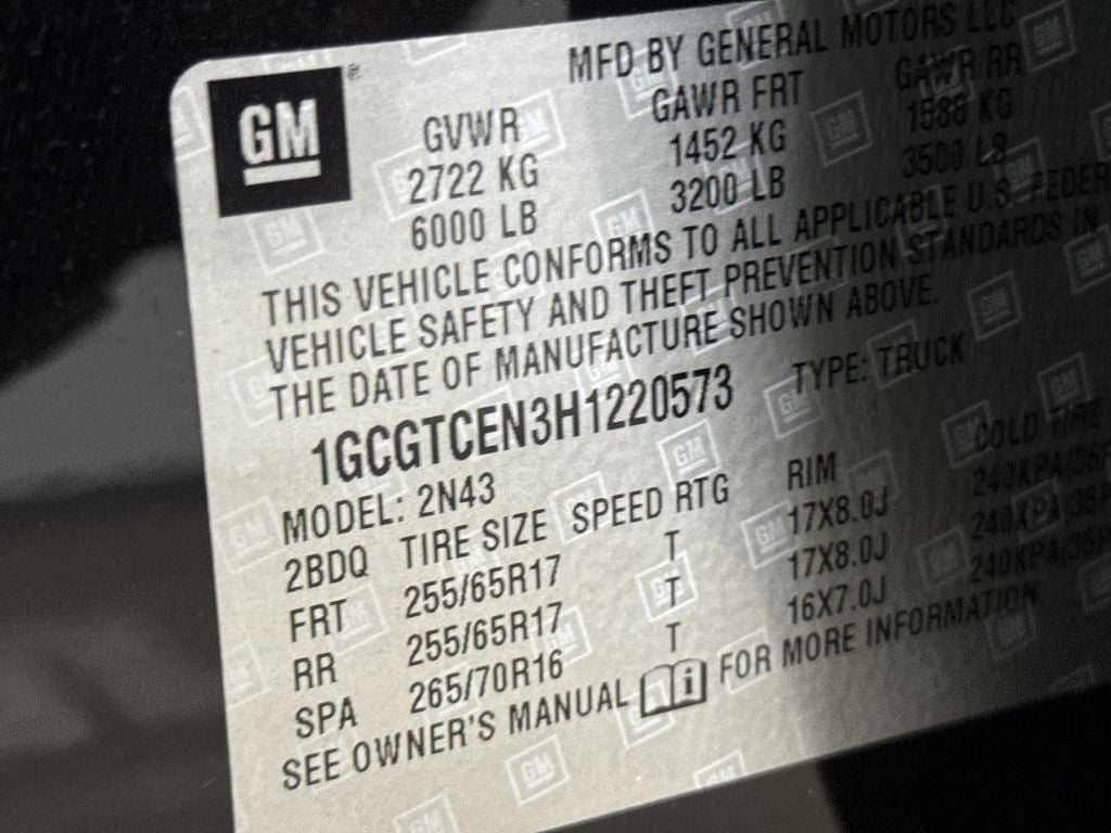 2017 Chevrolet Colorado LT