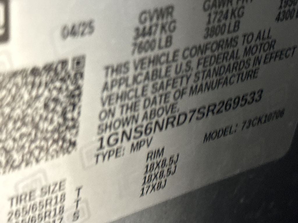 2025 Chevrolet Tahoe LT