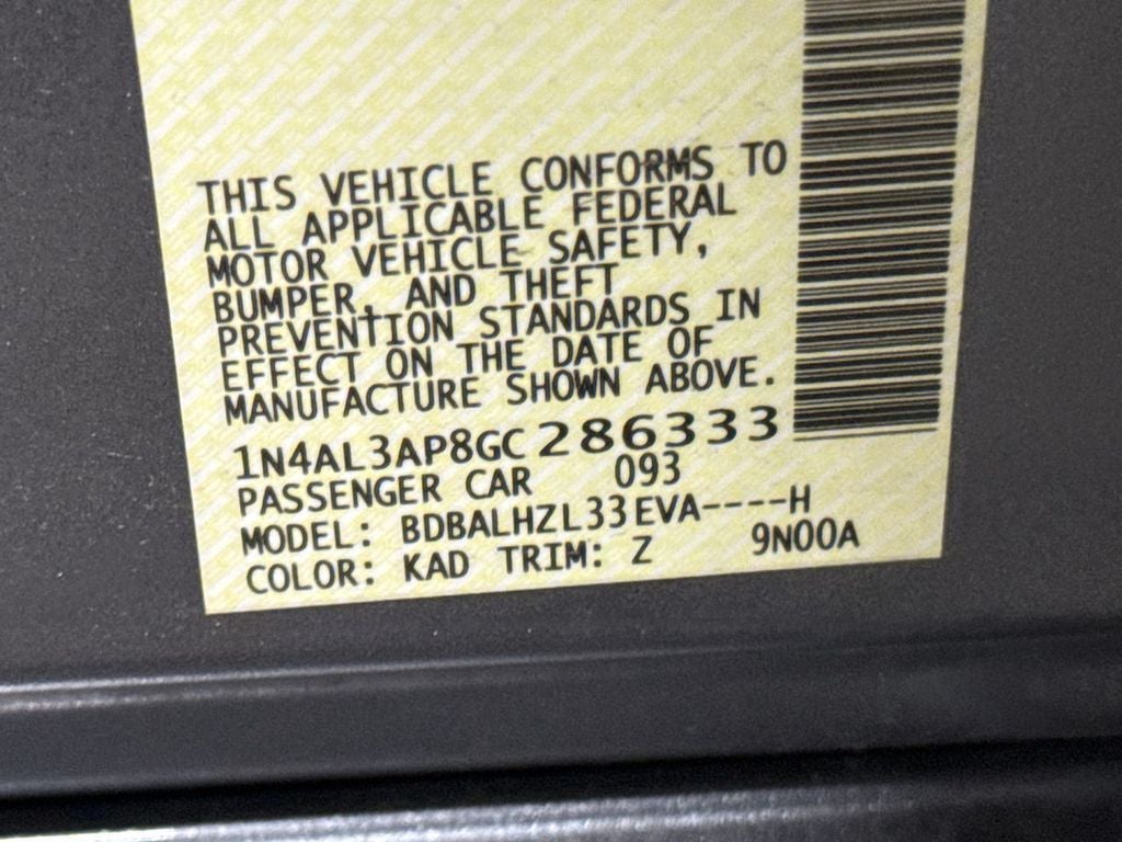 2016 Nissan Altima 2.5 SR