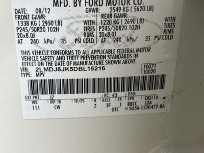 2013 Lincoln MKX Base