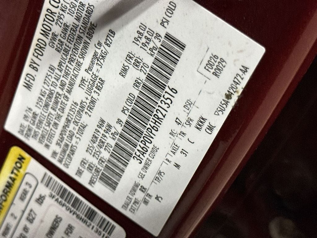 2017 Ford Fusion Sport